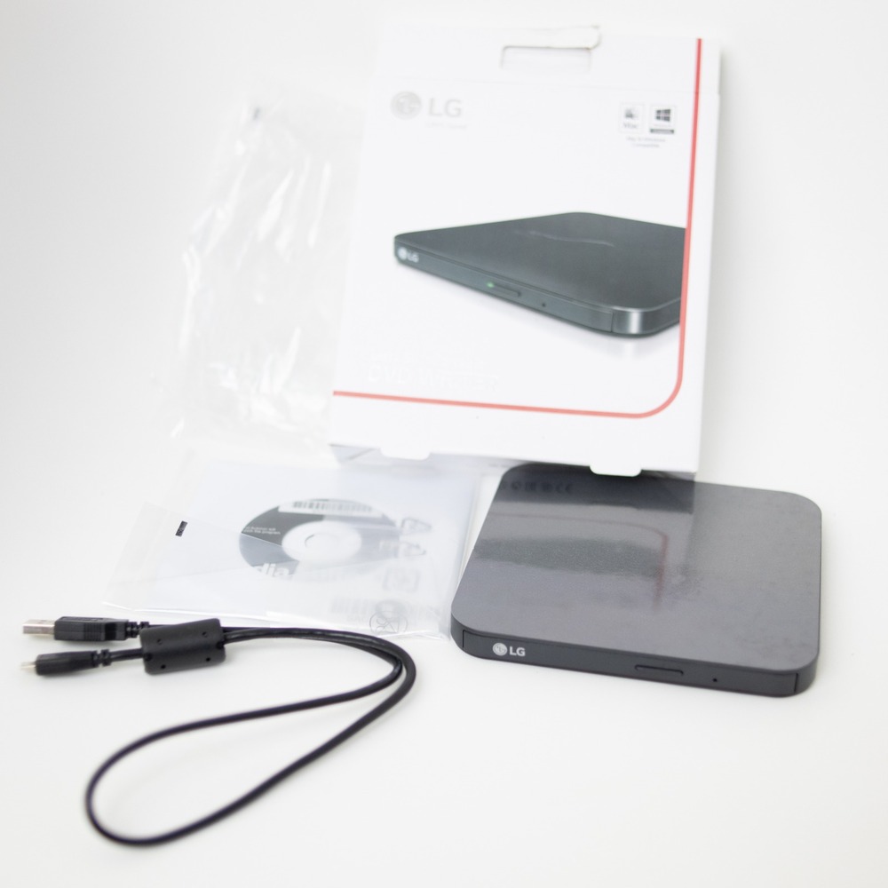 LG Ultra Slim Portable USB 8x External DVD Burner Writer Drive PC Mac Compatible
